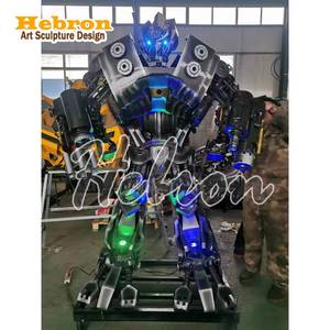 Statue de Robot Géant Transformable en Métal pour Voiture, Grande Taille, en Acier Inoxydable, <span class=keywords><strong>Optimus</strong></span> <span class=keywords><strong>Prime</strong></span>, Personnage de Film - Product Image 5