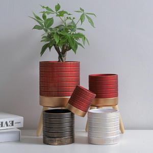 Pots en céramique artistiques festifs pour plantes couvertures de <span class=keywords><strong>Pot</strong></span> de fleur en terre cuite de Noël pour la décoration de jardin - Product Image 4