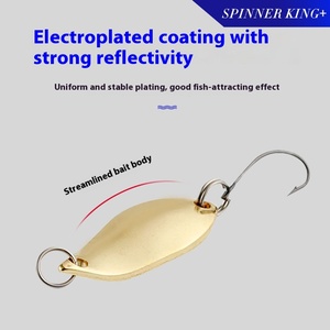 Kim Loại Duy Nhất Móc Thu Hút 2.5/3.5/5G Câu Cá Mồi Sắt Spoon-Hình Spinner Cho Cá Mặn Zander Cá Hồi Bơi Mồi Mồi - Product Image 4