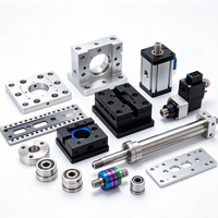 Pièces de drone en aluminium usinées CNC 5 axes sur mesure, composants de cardan de précision OEM pour UAV, accessoires de drone légers anodisés