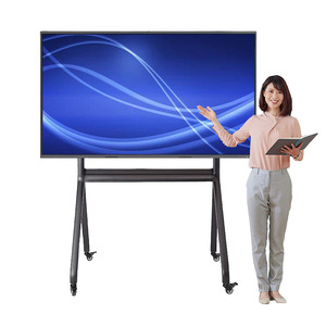 Freestanding tương tác phẳng màn hình cảm ứng đứng điện tử 75 inch <span class=keywords><strong>IR</strong></span> cảm ứng tương tác phẳng - Product Image 1