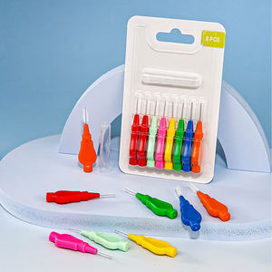 Cepillo interdental de cerdas de lavado con agua, diferentes colores y <span class=keywords><strong>tamaños</strong></span>, tipo de moneda, tapa larga para el polvo, <span class=keywords><strong>cepillos</strong></span> <span class=keywords><strong>interdentales</strong></span> - Product Image 4