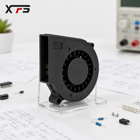 Kipas Blower DC Tanpa Sikat RoHS 12V 75x75x15mm Tipis Kecil Kipas Sentrifugal Plastik Elektrik OEM ODM Bantalan Lengan Bola Ganda