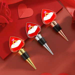 Heart Shaped <b>Wine</b> Stopper Gold Silver Rose Gold Zinc Alloy Sealing Bottle Stopper For Wedding Birthday Valentine Gift - Product Image 1