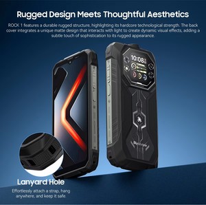 Blackview ROCK 1 AI สมาร์ทโฟนพันธุ์อึด หน้าจอ 6.56 นิ้ว 90Hz ความจุ 256GB ชิปเซ็ต MediaTek Helio G81 ระบบปฏิบัติการ Android 16 รองรับ NFC ไฟฉายในตัว ทนทานต่อแรงกระแทก มาตรฐาน IP68 - Product Image 3