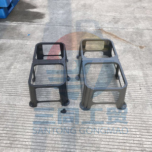 Marcos de plástico para contenedores de basura sanitarios de 30L y 50L, rectangulares, extraíbles, para exteriores, con soporte para clasificación de residuos. - Product Image 4