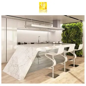 BOTON STONE Artificial Porcelain Tiles Table Top Thin Slab White Kitchen Countertop White Sintered Stone