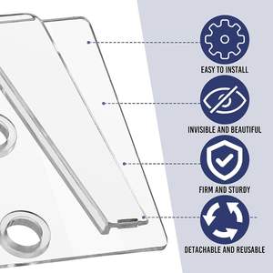 100+100 Pcs ABS Christmas <strong>Light</strong> Kit with Shingle Tabs &amp; <strong>Clips</strong> C7/C9 Bulbs Glue/Screw Transparent Mount <strong>Plastic</strong> Product - Product Image 5