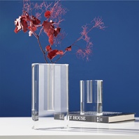 Vases à fleurs artisanaux, trophées en verre, ensembles de décoration, décoration de bureau à domicile, ensembles de cadeaux souvenirs, cadeaux de mariage modernes en cristal