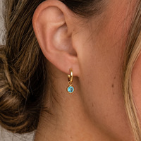 Boucles d'oreilles pendantes trèfle en zircon en acier inoxydable plaqué or 18 carats, étanches, tendance, luxe léger, cadeau pour femme, vente en gros