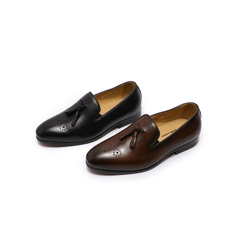 Слипоны, итальянские модные лоферы, кожаная мужская повседневная классическая детская обувь