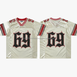 Camiseta Deportiva Personalizada con Parches Vintage, Logotipo Personalizado, Cuello en V, Holgada, para Hombre, Mujer y Jóvenes - Product Image 6