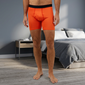 Boxers de sport mi-taille pour hommes, respirants, à coupe carrée, sous-vêtements, couche de base, logo personnalisé, vente en gros de vêtements - Product Image 3