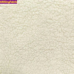 100% Polyester Màu Rắn Vòng Tròn Đồng Bằng Sợi Dệt Kim Terry Cực Vải Teddy Nhung Vải Nhung Cho Đồ Nội Thất - Product Image 2