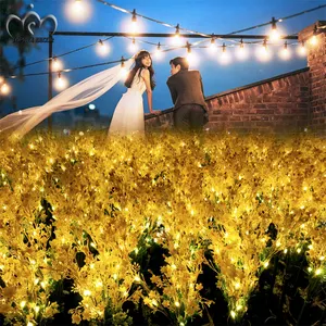 Top Grade LED tessuto artificiale colza fiori Stand luce decorazione di nozze Decorative dalla cina per feste festa della mamma di Pasqua
