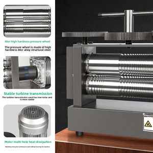 Laminoir robuste Ostrich 250mm D406A 750W pour la fabrication de fils d'or et d'argent, outil et équipement de bijouterie - Product Image 2