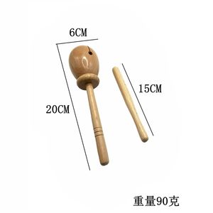 Instrumento de percusión Orff, pez de madera con mango, juguete musical para educación temprana - Product Image 4