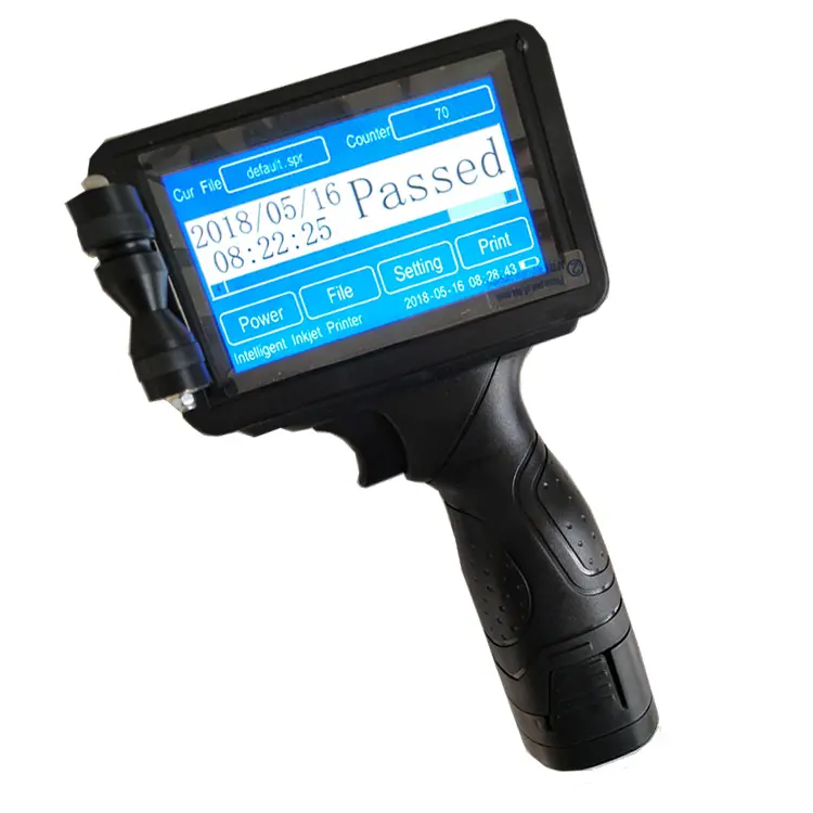 ETM Handleiding Inkjet Coder Industriële Goedkope Draagbare Handheld Datum Batch Code Inkjet Printer voor Stof Glas Plastic Fles Doos