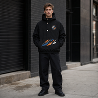Blouson Bomber Unisexe Sportif Slim à Col Montant et Capuche, Style Européen et Américain, Imperméable, Printemps, 5000