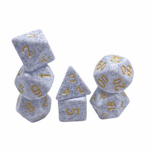 Personalizado cargado precisión impreso grabado D6 mármol D8 8 lado 2 colores alfabeto Pip Logo D 20 D20 19mm 20mm 8mm Casino Core dados - Product Image 6