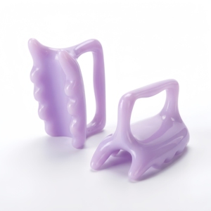 Masajeador manual de cuerpo y cuello, sin electricidad, acabado en resina natural, textura cremosa, regalo de relajación para mujeres, uso doméstico y spa. - Product Image 1