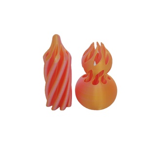 Jouet à charnière imprimé en 3D, écologique, anti-stress, en forme de gourde, spirale, couleur et taille personnalisables, jeu tourbillon bicolore - Product Image 3