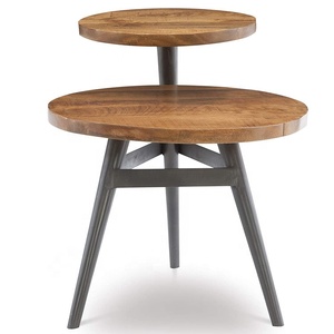 De Madera y negro de dos niveles lado <span class=keywords><strong>Bruno</strong></span> tabla Natural de la - Product Image 2