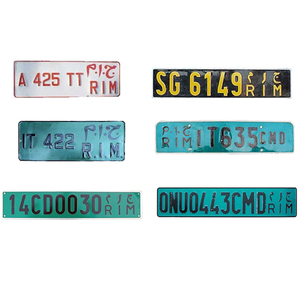 Plaques d'<span class=keywords><strong>immatriculation</strong></span> en aluminium de voiture réfléchissantes à sublimation en relief personnalisées de Mauritanie - Product Image 3