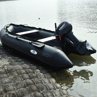 Bateau pneumatique de pêche 300 cm (10 pieds) en PVC extra-résistant, yacht sportif pour la dérive et le surf, capacité 5 personnes