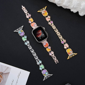 Pour <span class=keywords><strong>Apple</strong></span> <span class=keywords><strong>Watch</strong></span> 10 8 7 6 5 <span class=keywords><strong>4</strong></span> 41 45 42 46mm Ultra 49mm Mode Femmes <span class=keywords><strong>Bracelet</strong></span> En Métal <span class=keywords><strong>Bracelet</strong></span> En Acier Inoxydable - Product Image 1