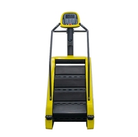 Escalier d'entraînement cardio motorisé en métal pour usage commercial, machine d'entraînement avancée, durable, avec écran LED