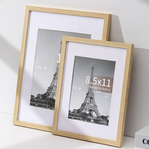 Cadre photo 8,5x11 pouces pour afficher des <span class=keywords><strong>photos</strong></span> 6x8 avec passe-partout, <span class=keywords><strong>collage</strong></span> de cadres photo multiples pour affichage mural ou sur table, noir - Product Image 5