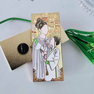 Изготовление на заказ металлических значков и брошей K-pop из эмали (железо, цинковый сплав), литье под давлением, вырезанные по контуру, с логотипом, мягкая и твердая эмаль, 2 штуки - Product Image 4