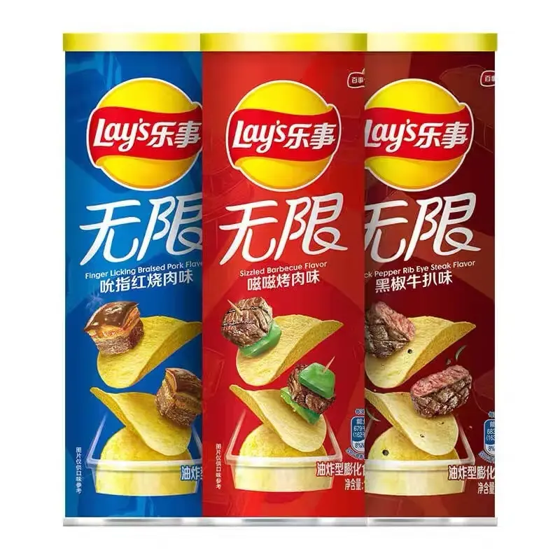 Wholesale Hot Chinese Snacks Exotic Snack Potato Chips 104g Canned Potato Chips Potato Chips