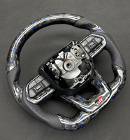 Volant en fibre de carbone forgé pour Toyota LC300 Hilux N70 Fortuner Land Cruise GR Amélioration de l'intérieur de la voiture