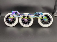 Support de lames Gogo Speed Poles pour patins à roulettes et patins en ligne avec roues en polyuréthane, distance entre les trous 135/150/165 mm