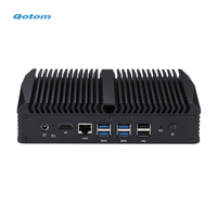 Mini PC QOTOM Q30600GER-S13 Intel Core I3 I5 I7, 8 LAN, Sin Ventilador, Almacenamiento SSD, RAM DDR4, Win 10, Linux, Uso Empresarial, Red