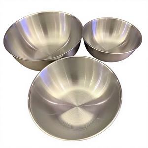 3pcs Stainless Steel Korean Design Camping <b>Mixing</b> <b>Bowls</b> Kitchen Salad <b>Bowls</b> Set Nesting Storage <b>Bowl</b> Baking Accessory with Scale - Product Image 4