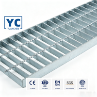 tranchée à haute charge de parcs Système de drainage de mur de toiture de passerelle durable Grille en acier galvanisée à chaud