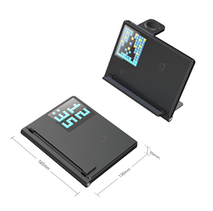Chargeur d'écran LED <span class=keywords><strong>Pixel</strong></span> <span class=keywords><strong>sans</strong></span> <span class=keywords><strong>fil</strong></span> multifonction 4-en-1 avec alarme pour iPhone,Samsung Huawei Tous les téléphones QI, iWatch et Aiprods - Product Image 2