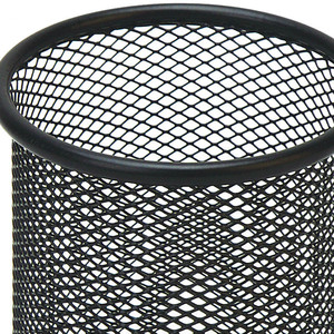 Comix Wire Mesh Round Pen Holder Black Metal <b>Office</b> <b>Supply</b> B2259 - Product Image 4