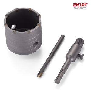 直径30mm-100mm SDS Plusシャンクホールソーセット、レンガコンクリートセメントストーンメタルプレートドリルビット用コンクリートホールビット - Product Image 6