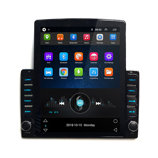 Universal 2 Din Head Unit 9.7 Inch Android 10.0 Car Radio Vertical Touch Screen Stereo GPS Navigation Radio 1+16gb