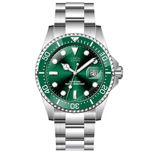 Customized mechanical watch according to needs 316L stainless steel watch for man Date Display Waterproof logo watch