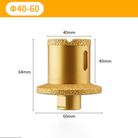 65mm 진공 브레이징 다이아몬드 일체형 세면대 홀 커터 대리석 화강암 석재 타일 드릴링