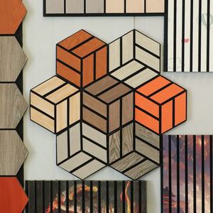 Panneau mural acoustique décoratif irrégulier, absorbant le son, panneaux muraux acoustiques en bois Akupanel pour l'intérieur - Product Image 3