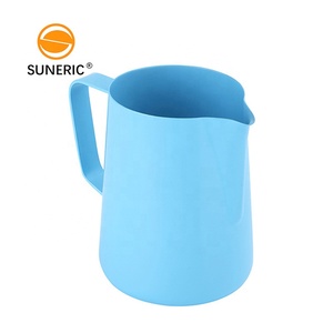 Mini acciaio inossidabile fumante <span class=keywords><strong>Latte</strong></span> Art Espresso caffè con schiuma brocca Barista macchina da caffè brocca brocca brocca <span class=keywords><strong>Latte</strong></span> brocca 600 <span class=keywords><strong>ml</strong></span> - Product Image 1