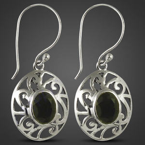 Bold & Beautiful Black Onyx <b>Silver</b> <b>Earring</b> - Product Image 3