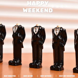 Miniatura de Vestido de Novia y Traje de Resina para Manualidades, Decoración de Mesa, Escena en Miniatura, Accesorios para Casa de Muñecas - Product Image 6