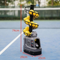 Attrezzatura per Allenamento Pickleball con Rilascio Automatico delle Palline, Contenitore da 19 Palline, Adattatore 6V, Cavo, Batteria Non Inclusa